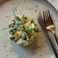 RawОливье в Veg Harmony Cafe