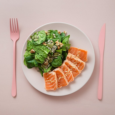 Стейк из лосося татаки в Rollwell по цене 1400 ₽