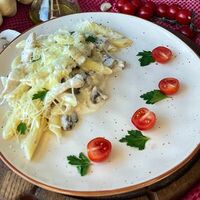 Пенне с курицей и грибами в Salento