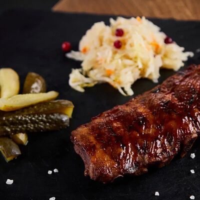 Ребра свиные под соусом BBQ в Шишки по цене 900 ₽