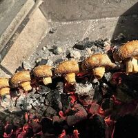 Шампиньоны на мангале в Дым Хаус 13Шашлык Хаус