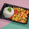 Рис с кабачковым рагу и куриным филе в Август по цене 345
