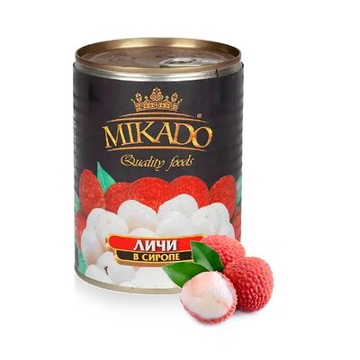 Личи в сиропе Mikado, Quality Foods, фруктовые консервы, Таиланд, 580 мл в Стрит Фуд по цене 1000 ₽