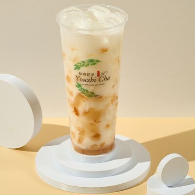 Молочный чай личи L в Баббл Ти YouzhiCha Bubble Tea по цене 490 ₽