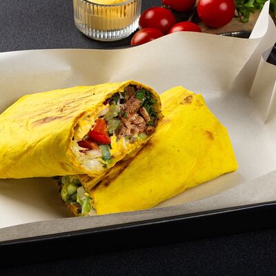 Шаверма сырная с говядиной в Шаверма шамс по цене 510 ₽