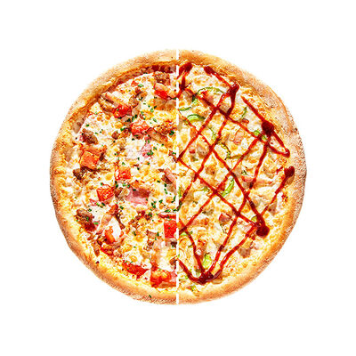 Пицца Мясной пир и Чикен барбекю в Алло! Пицца по цене 1419 ₽