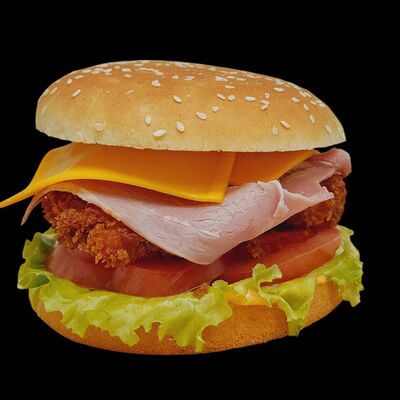 Чикенбургер с беконом в Old Buick Diner по цене 454 ₽