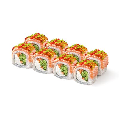 Опаленная Филадельфия с лососем в Матча Суши Бенто по цене 645 ₽