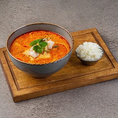 Том ям с креветками в Бар с едой Пороселло по цене 590 ₽