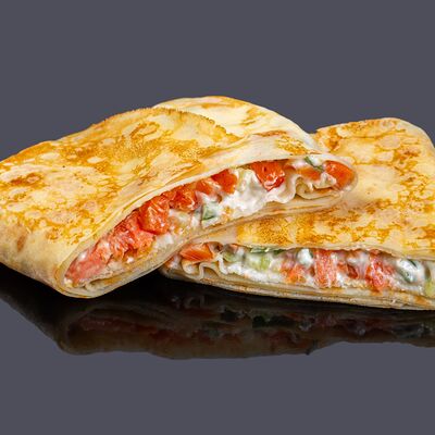 Блины с рыбкой в Булка и Мясо по цене 580 ₽