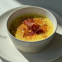Кукурузный суп с беконом в Rano