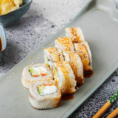 Ролл Сливочный с угрем в Сушки на макушке по цене 540