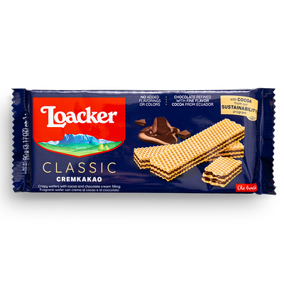 Loacker Вафли Крем-какао в Кухня на районе по цене 179 ₽