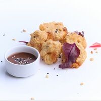 Креветки темпура в азиатском соусе в Choo-Do