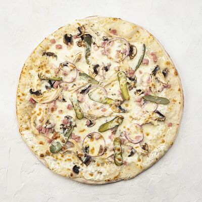 Пицца Деревенская в Кушай мясо по цене 660 ₽