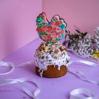 Кулич с пряником Курочка в Мастерская печенья Baracookie