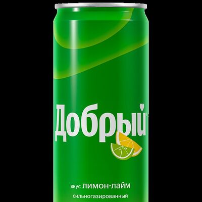 Газированный напиток Добрый Лимон-лайм в Пицца мания по цене 140 ₽