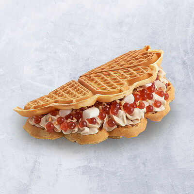 Карамельный взрыв в Vaffel Норвежские вафли по цене 380 ₽