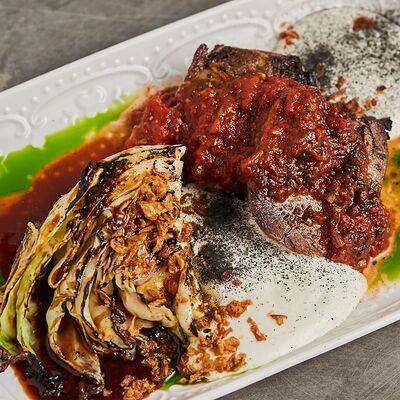 Говяжий язык гриль и капуста в Полтора тигра по цене 870