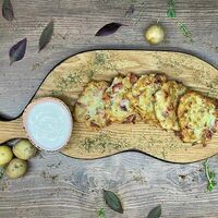 Драники с беконом и сметаной в Potato project