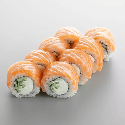 Филадельфия с лососем и огурцом в Рисоварка SUSHI PREMIUM по цене 855 ₽