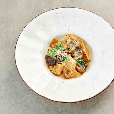 Феттуччине с ягненком и шпинатом в Pivino по цене 610