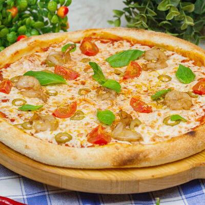 Пицца Креветка Итальяно большая в Луиджи & Тосё по цене 699 ₽