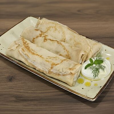 Блинчики с мясом в Тибон по цене 375 ₽