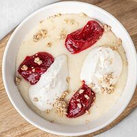 Манная каша с клюквенным мармеладомв New normal