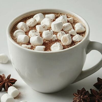 Какао с маршмеллоув Пончик по цене 210 ₽