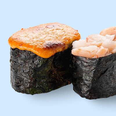 Креветка гункан запечённый в Ёбидоёби по цене 181 ₽