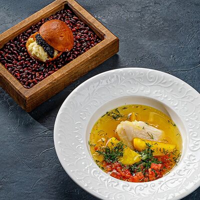 Уха с судаком в Этажи по цене 550 ₽