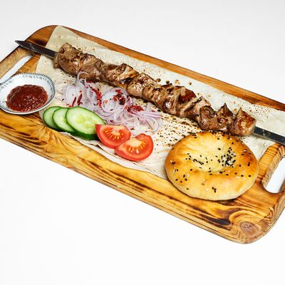 Шашлык из свиной шеи на мангалев MEZE fastfood & grill restaurant по цене 839 ₽