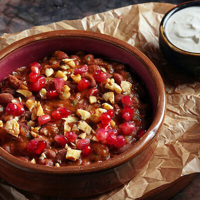 Лобио из красной фасоли в Сулугуни по цене 334 ₽