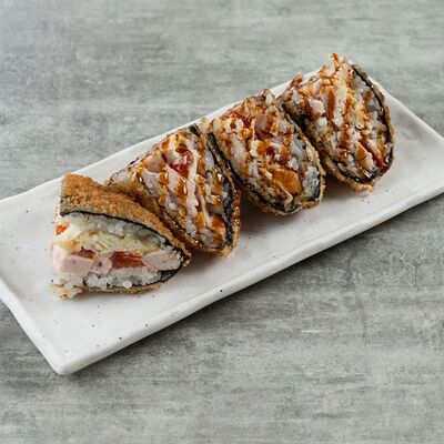 Сэндвич-ролл с креветками в ЗАИМБИРЬ по цене 485 ₽