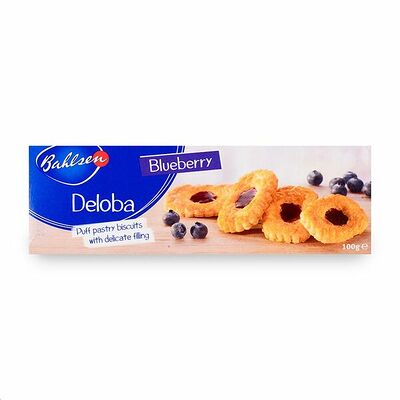 Печенье Bahlsen Deloba Blueberry с черникой в Азбука Вкуса Экспресс Меню по цене 198 ₽