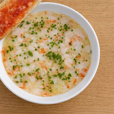 Карпаччо из северной креветки, чиабатта в Loro по цене 1690 ₽