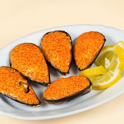 Мидии запеченные в SunRice по цене 580 ₽