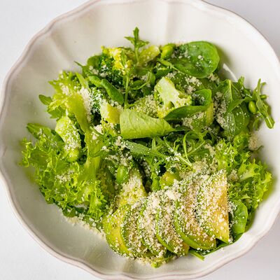 Зеленый с пармезаном и соусом каламанси в Leto по цене 940 ₽