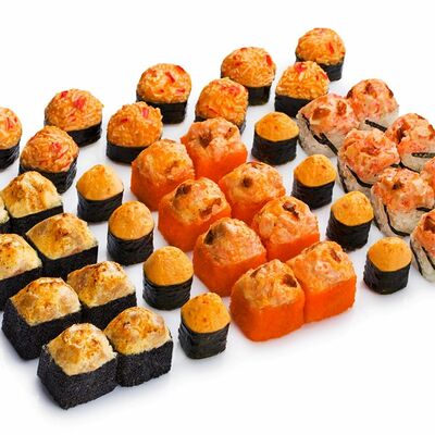 Сет Килограмм запеченных роллов в Miyaki Sushi по цене 1799 ₽