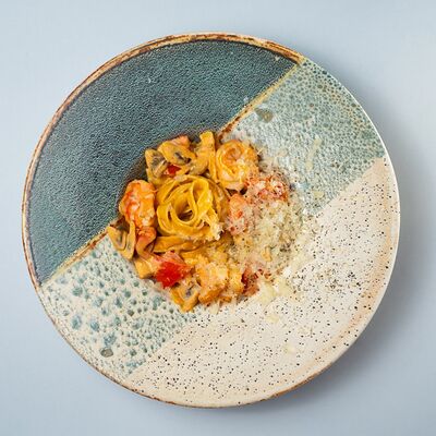 Паста с креветками в Сидрерия по цене 710 ₽