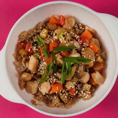 Тяхан с морепродуктами New в Bananapizza по цене 260 ₽