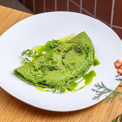 Нежный зелёный омлет в М2 Органик Клуб Зиларт по цене 500 ₽