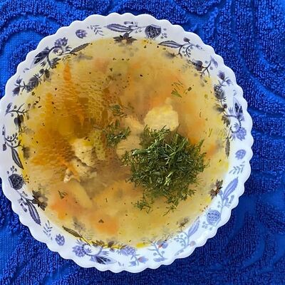 Суп с курицей и вермишелью в Домашняя кухня у Ирмы по цене 255 ₽