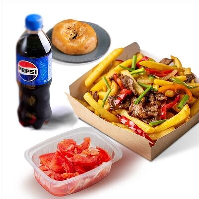 Комбо Картофель с овощами в #ПЛОВ_ВКОРОБОЧКЕ по цене 3590 ₸