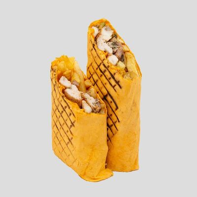 Мега шаурма барбекю с картошкой фри 535гр в О! Шаурма по цене 699 ₽