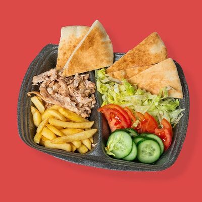 Шаверма на тарелке в Шавьер по цене 439 ₽