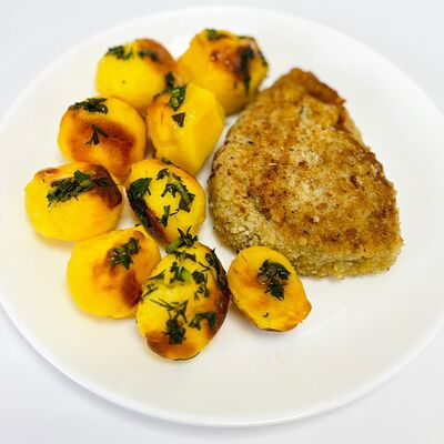 Котлета рыбная с картофелем шатов Привет, Десерт! по цене 260 ₽