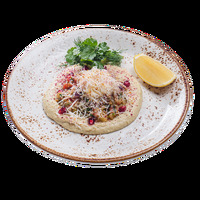 Салат с хумусом и запеченными овощами в ИТЛЕ Bistro Halal