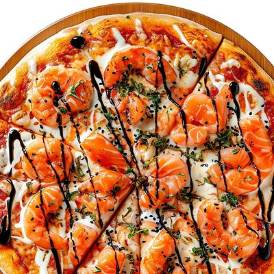 Пицца Морская Люкс в На ночь жрать по цене 1400 ₽